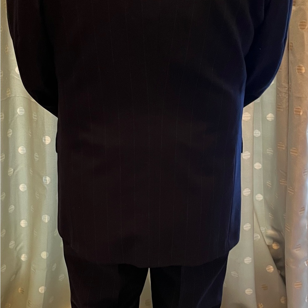 Men’s Gieves & Hawkes Double-Breasted Navy Suit 40L - Picture 4 of 10